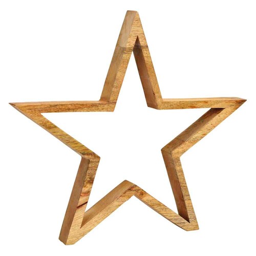 Dekofigur stern mangoholz - stern,