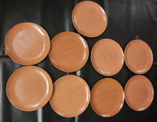 DDR  Teller Holz Dekor