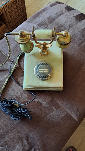Vintage telefon aus messing - aus,