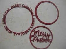 Merry Christmas Kreise Weihnachten - Stanzschablonen Stanzen