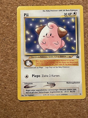 Pokémon karte pii black - pii,