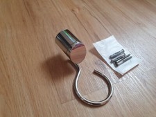 Seifenschale-Halter o. Schale, "Lenz Bad", massiv, verchromt, gebr. g. Zust.