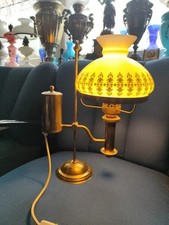 Tischlampe Studentenlampe Vintage Antik Messing .