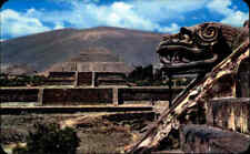 MEXICO Postcard Tarjeta Post. ~1970 Zona Arqueologica San Juan Teotihuacan AK