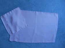 rosa Puppen-Bettwäsche aus glänzendem Taft    54 x 38 cm und 24 x24 cm