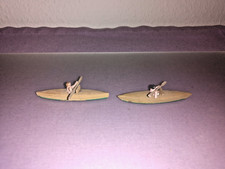 Preiser Holz 2 x Paddelboot mit Ruderer