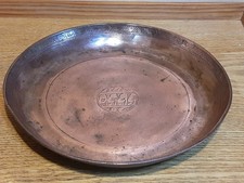 Eine antike persische Katar massive Kupfer Kalligraphie Schale/Schale/Teller 500g
