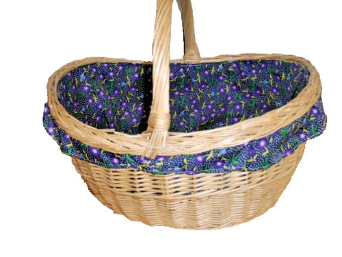 Rattan stoff korb - +stoff,