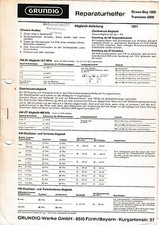 Service Manual For Grundig