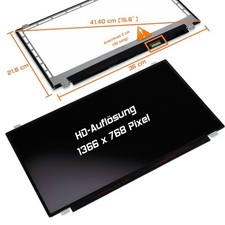 15,6" LED Display matt passend