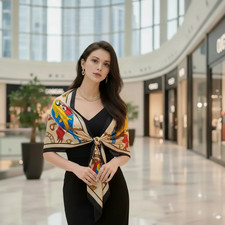 Tuch Seide Beige Seidenschal