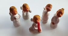 5-tlgs. Set Jullar Weihnachtsengel 10 cm Engel Spanien Singer Spain Kerze