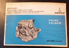 Deutz Motoren F4L 912 + F4L 912 W Ersatzteil-Katalog