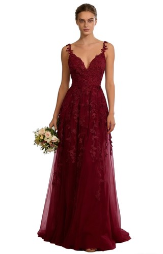 Brautjungfernkleid spitze - brautjungfernkleid, 3d-spitze