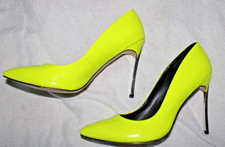 Neongelbe high heels pumps - high,