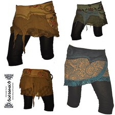 Wickel-Rock Jupe Mini-Skirt Goa Hippie Psy Elfe hüftschmeichler cacheur Pixie 