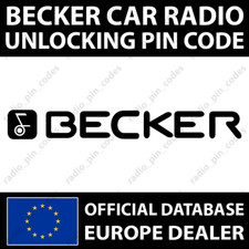 BECKER RADIO PIN CODE AUDIO