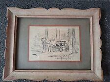 Alte Malerei Tusche Zeichnung