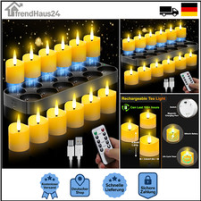 Aufladbare LED Teelichter 12