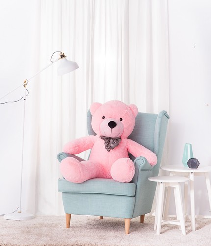 Teddybär groß xxl rosa - groß, (rosa