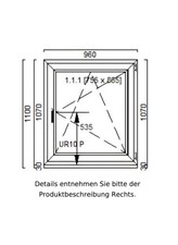 Einflügeliges Fenster mit
