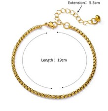 Armband Schlichte Mode Armkette Edelstahl Modern Damen Schmuck Stilvoll Fein