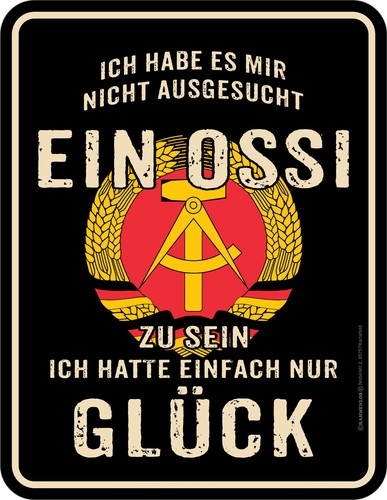 Ddr ostalgie schild zum - ostalgie,