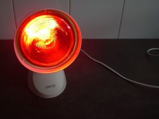 Rotlichtlampe Sanitas 12 cm  Ø + Philips Infrared R95 E Birne 150 Watt,gebraucht