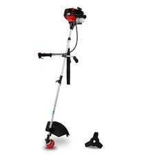 EBERTH Motorsense Rasentrimmer 2in1 Benzin Freischneider Rasenmäher Trimmer