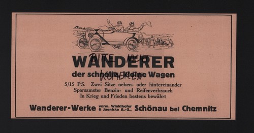 Schönau werbung 1919 - schÖnau,,