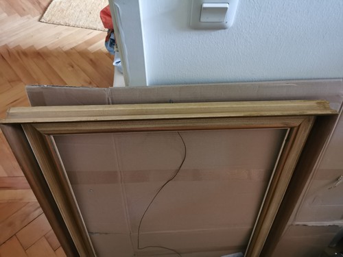 Bilderrahmen groß echt - , antik
