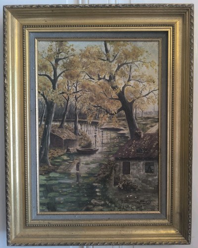 ölgemälde landschaftssee - Ölgemälde,
