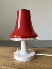 alte DDR Tischlampe 70er Georgi Bockau Kunststoff Space Age Vintage Lampe