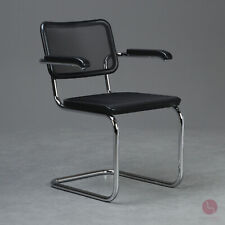 Thonet S64 N Freischwinger Bauhaus Klassiker Stuhl Schwarz Chair Netzgewebe TOP