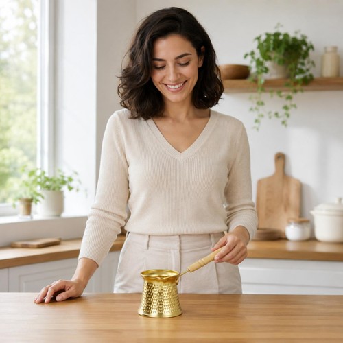 Ibrik mit holzgriff konische - ibrik,