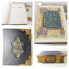 c1919 The HOLY BIBLE Leather