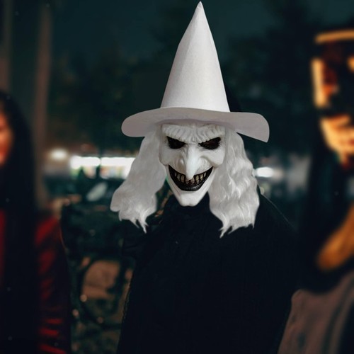 Hexenkopfmaske aus latex - hexenkopfmaske,