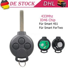 433MHz Funk Fernbedienung Schlüssel Platine Für Smart 451 Fortwo Coupe Cabrio