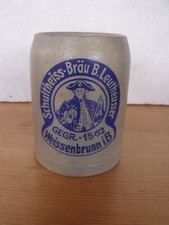 0,5 L  Tonkrug  Brauerei  Schultheiss-Bräu B. Leuthäusser  Weissenbrunn Kronach