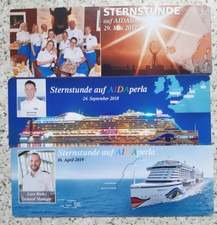 3 Aida Magnetkarten Sternstunde  16 x 5,5 cm sehr schöne Reiseandenken