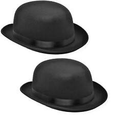 1 x oder 2 x schwarzer Kinder Bowler Hut 54/55 Melone schwarz Reiterhut Chaplin