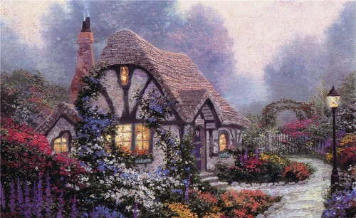 Puzzle 500 teile cottage x - puzzle,