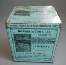 Alte Blechdose Zwieback Hug