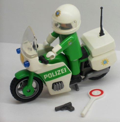 Polizist mit motorrad figur - mit,