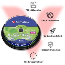Verbatim CD-RW 700MB 10er