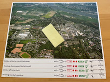 4Luftbilder Luftfotos/Aufnahmen Duisburg Rheinhausen usw. ca.1997~ Druck 42x30cm