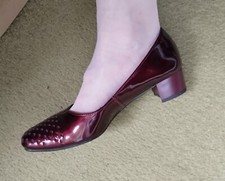 Neu Pumps Maciejka Gr 39 bordeaux lackleder 25,5cm elegant