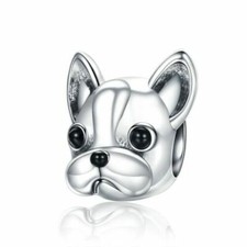 Charm, Bead, Französische Bulldogge, Beads 925 Silber gestempelt   