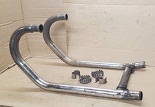 Moto Guzzi V65 PG org. Auspuff Krümmer Auspuffsterne Halbmonde T191D Doppelwand