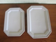 2 Platten Gallo Nobilis Arcadia Graphit Fleischplatte Servierplatte